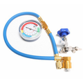 Air conditioning filling hose with pressure gauge for R134A R12 R22