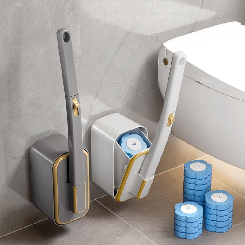 Einweg-Toilettenbürste mit Wandhalterung