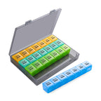 Medication Organizer 28 Compartments – Weekly Dispenser for Tablets