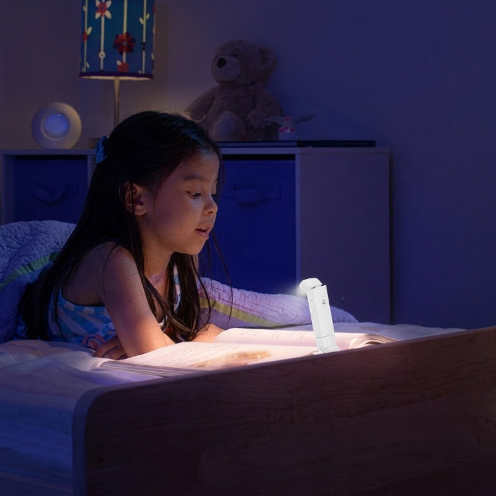 Clip-on reading lamp for books, USB rechargeable, 315° flexible neck, 3000 K