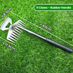 Stainless steel weed remover with ergonomic handle