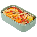 3-tier bread box with soup container and cutlery