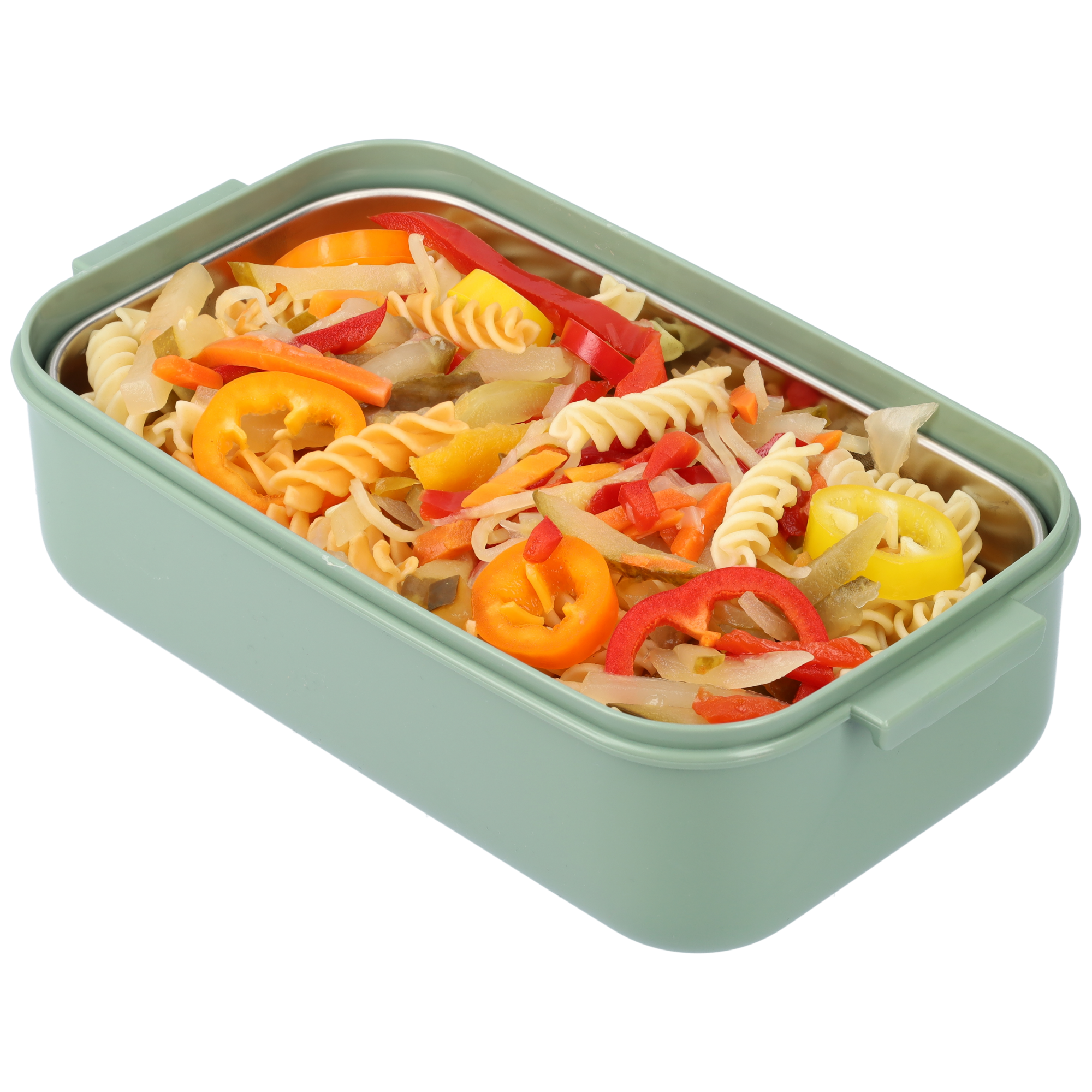 3-tier bread box with soup container and cutlery