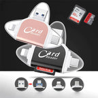 4-in-1 Universal Card Reader for SD and MicroSD Cards