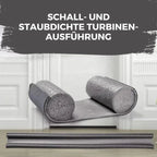 Door seal against drafts with double protection