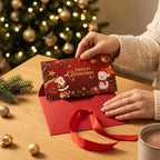 Christmas Cash Gift for Moving Out, 6 Compartments, with Envelope, Set of 2
