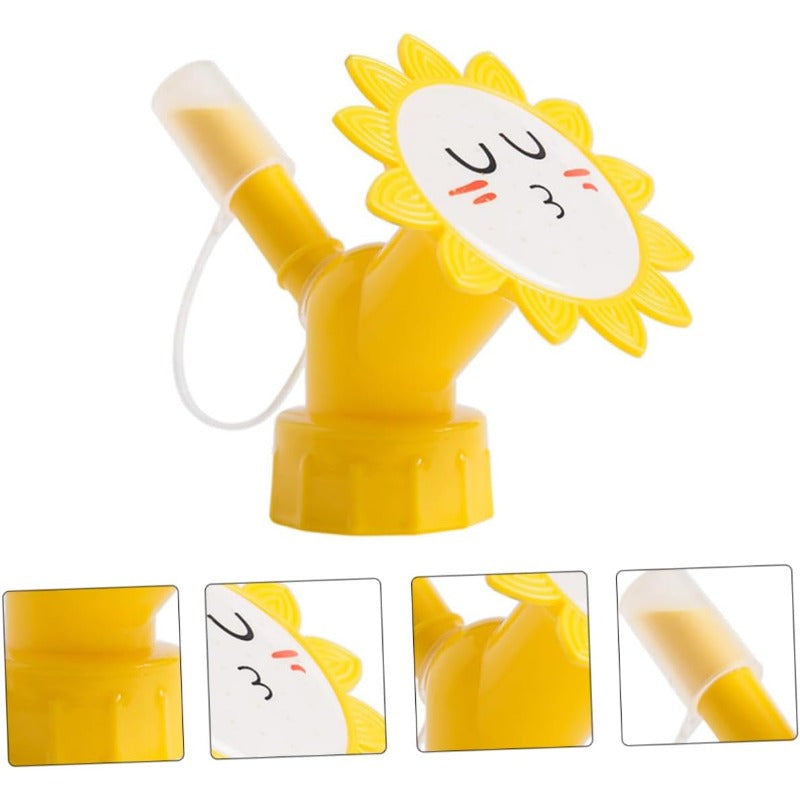 Flaschenvorsatz für Pflanzen mit Sonnenblumen-Design - 6er-Set