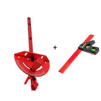 Aluminum Miter Gauge with Adjustable Angle Stop