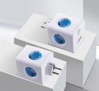 Power strip cube with 4 outlets and USB ports