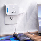 Power strip cube with 4 outlets and USB ports