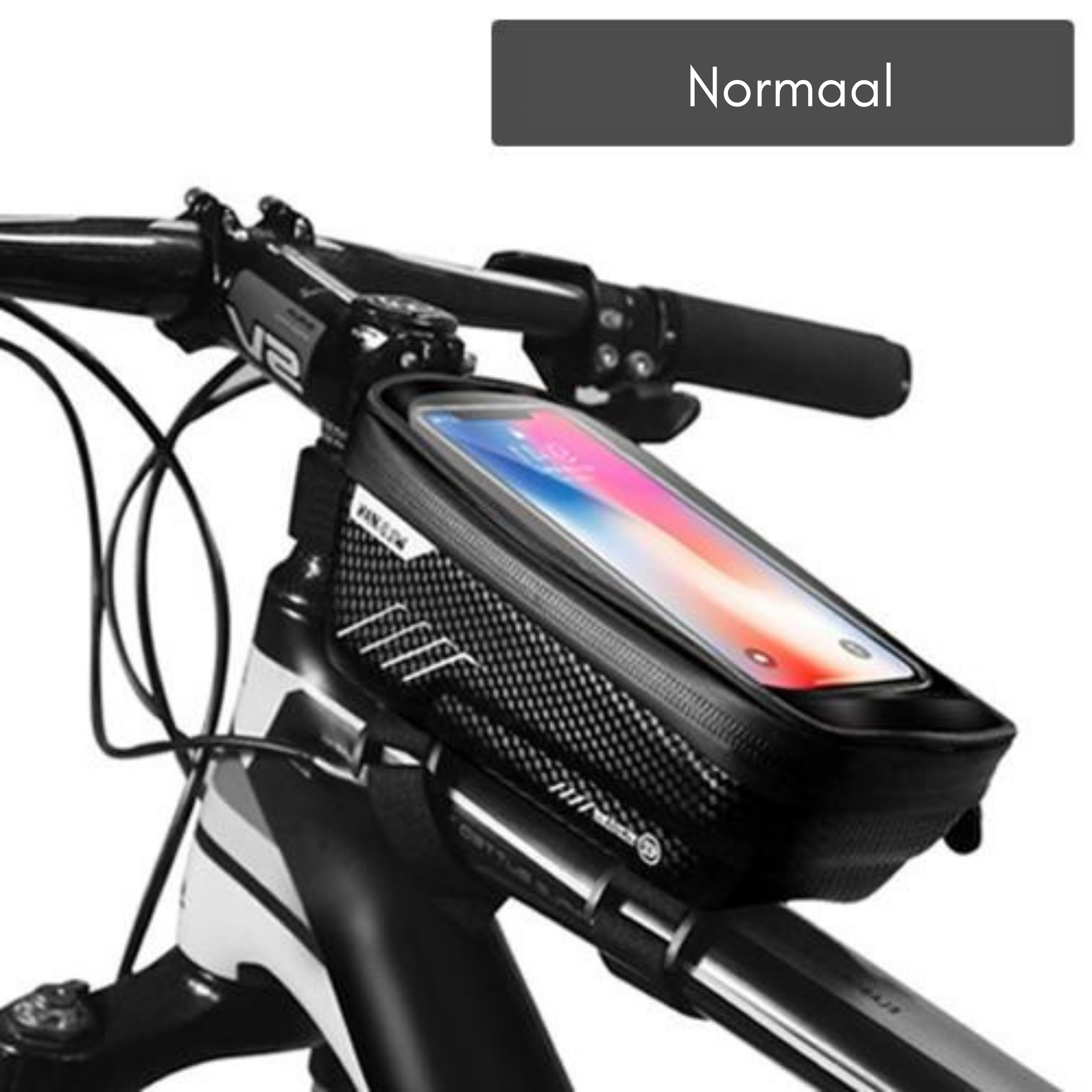Bicycle Frame Bag with Touchscreen Window