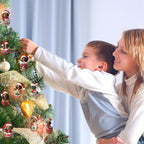 Weihnachts-Adventskalender mit 24 Dackel-Anhängern aus Acryl