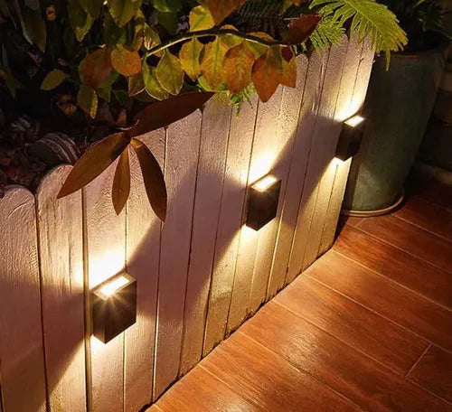 Solar Wandleuchte LED wasserdicht IP65 warmweiß kabellos