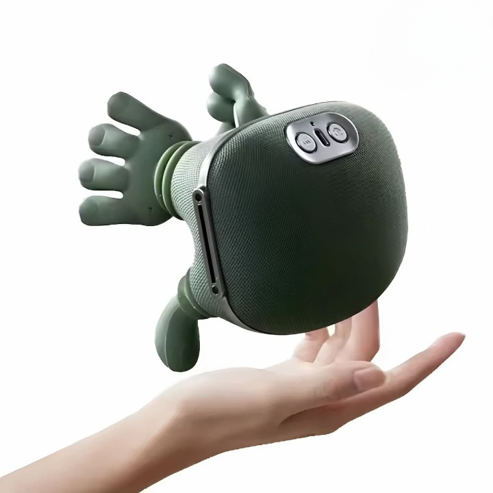 Neck massager with 4D shiatsu and heat function