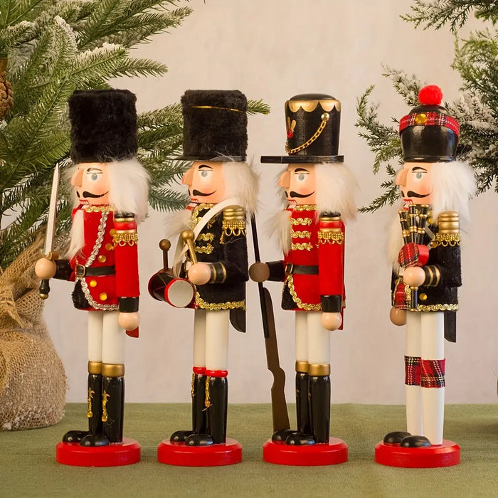 Holz-Nussknacker Soldatenfigur – Weihnachtsdekoration