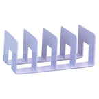 Desk organizer with 4 compartments, plastic, for books and folders
