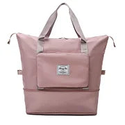 Foldable travel bag with wet compartment