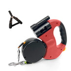 Hundeleine automatisch mit LED-Licht und Kotbeutelspender