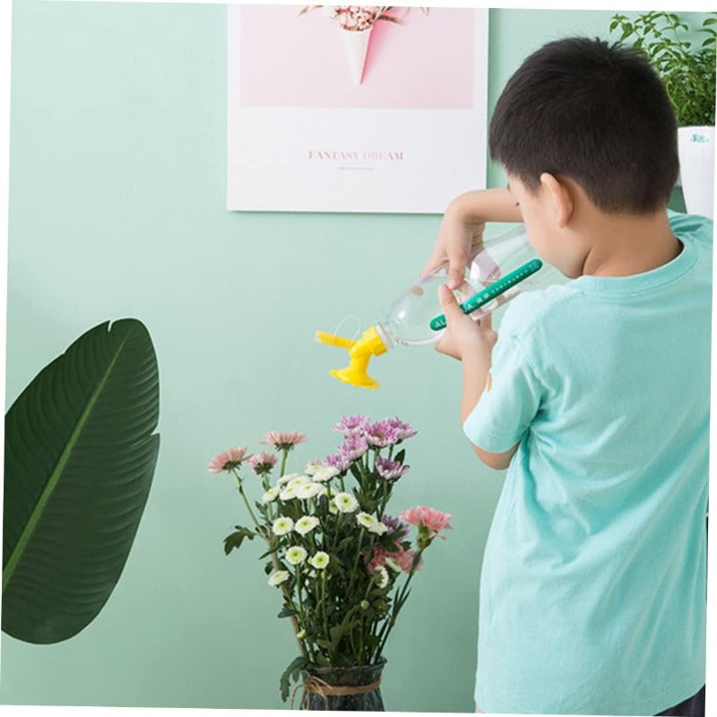 Flaschenvorsatz für Pflanzen mit Sonnenblumen-Design - 6er-Set