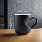 Thermoactive Ceramic Mug Heart Design – Color Change with Heat