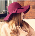Women's Sun Hat with Fabric Band – Foldable and Breathable