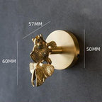 Wandhaken Messing Tierkopf-Design – Dekorativer Garderobenhaken