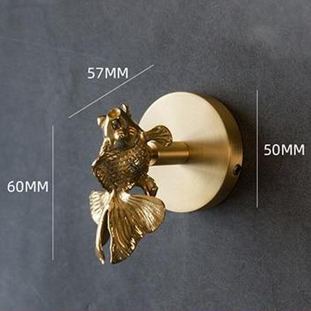 Wandhaken Messing Tierkopf-Design – Dekorativer Garderobenhaken