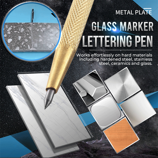 Glasschreiber Wolfram-Stahl für Fliesen, Glas und Metall (2-er Stück)