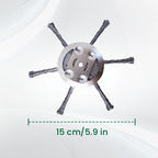 Brush cutter replacement head with metal blades