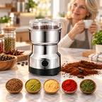 Elektrische Gewürzmühle Edelstahl 300 ml