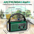 Notfallradio mit Kurbel und Solarladung