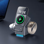 3-in-1 Wireless Charger for Phone, Watch, and Headphones