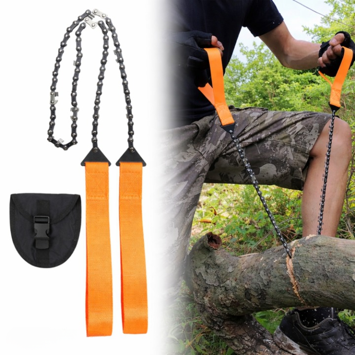 Folding Pocket Saw with Fire Steel – Compact for Outdoor Use