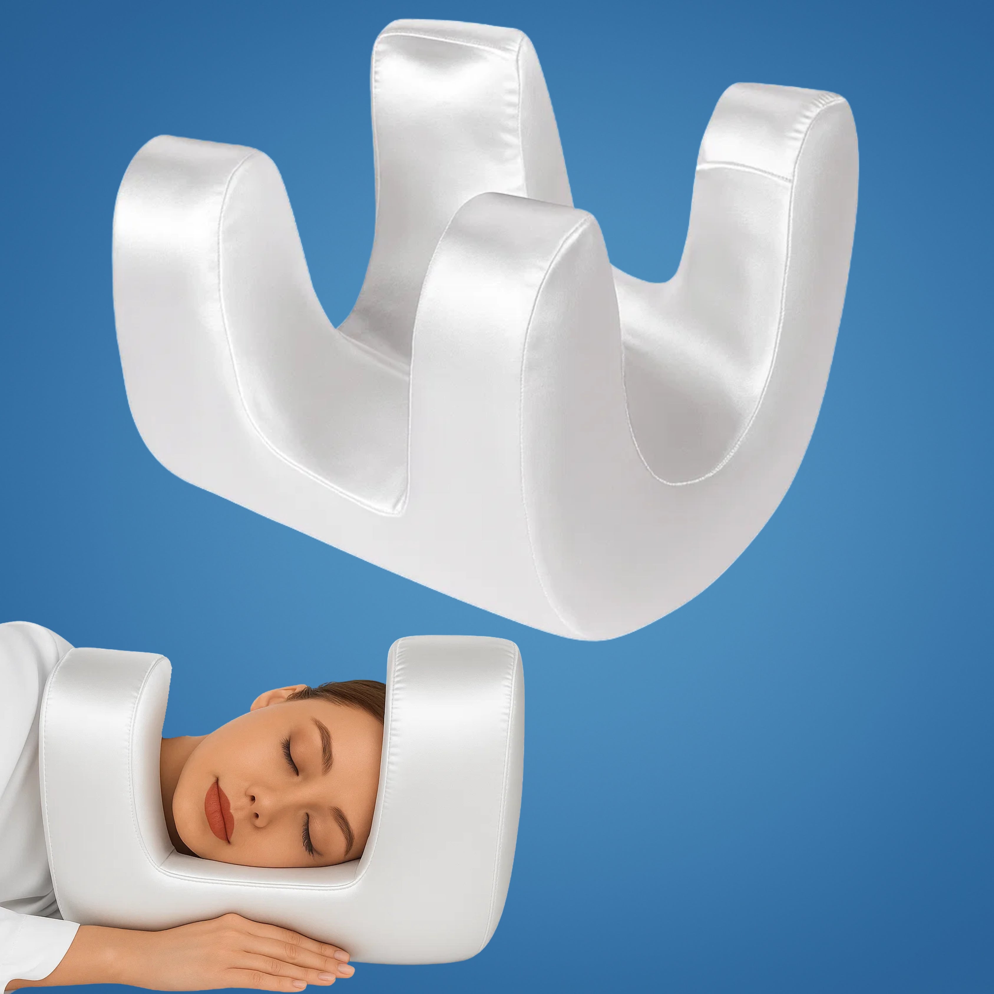 Schönheitskissen für Seitenschläfer - Anti-Falten Memory Foam