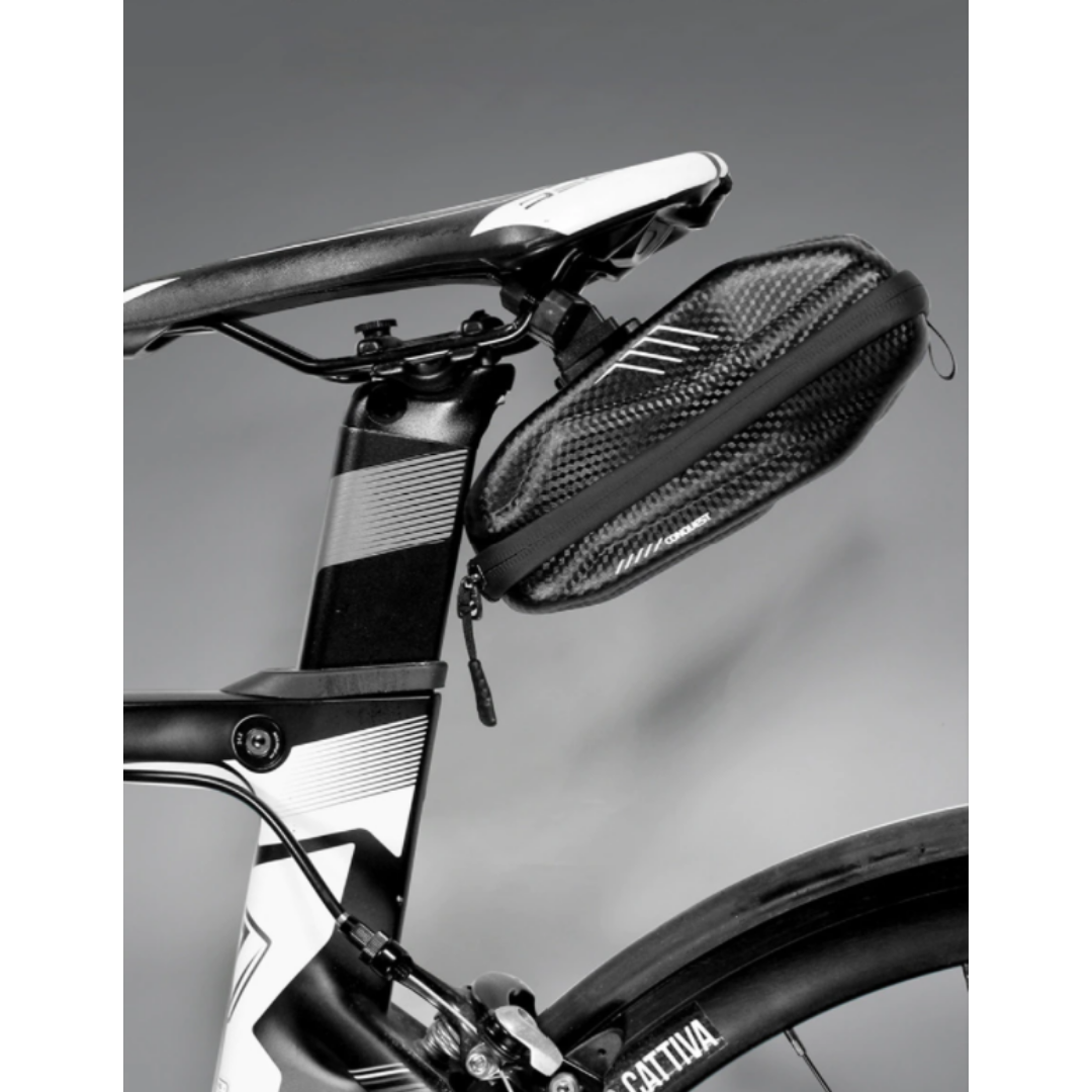 Fahrrad-Satteltasche mit Schnellverschluss – Wasserdichtes Hardcase