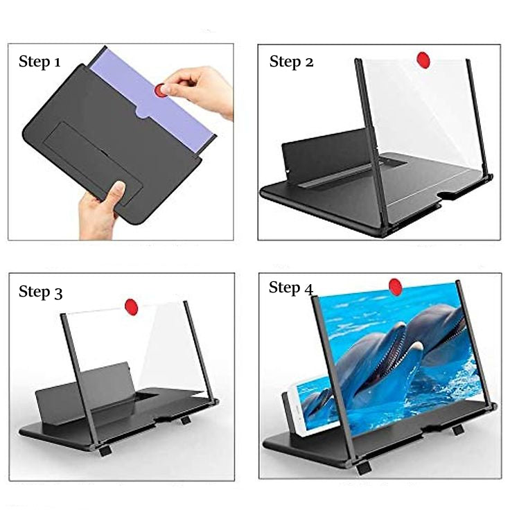 Smartphone Bildschirmlupe 12 Zoll – Klappbar und tragbar