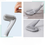 Toilet brush with long handle – Triangular TPR brush head