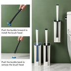 Toilet Brush with Disposable Sponge Heads – Hygienic System