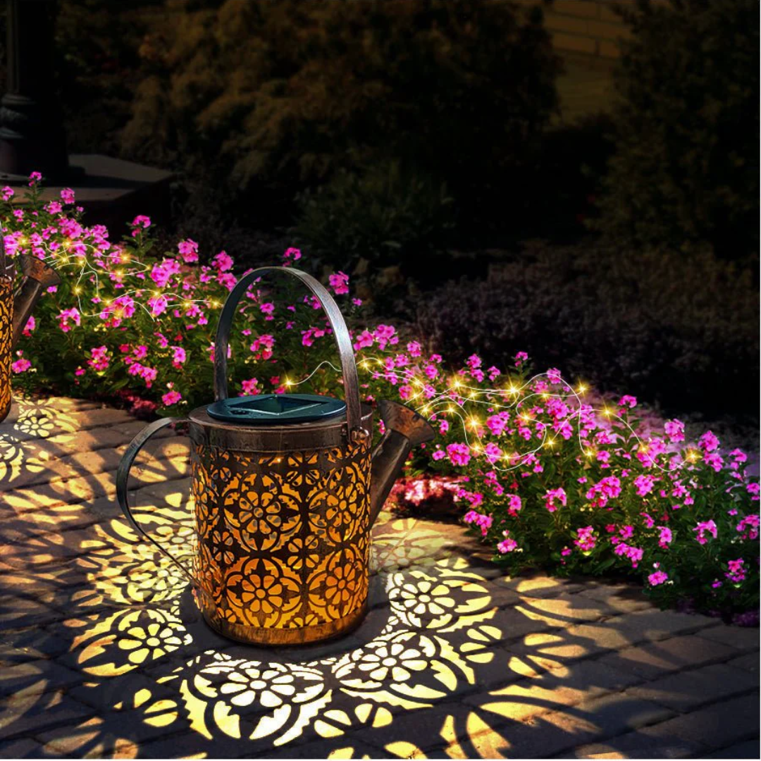 Solar Gartenleuchte mit Sternenhimmel-Effekt