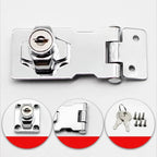 Door lock with hinge bolt and 2 keys