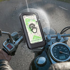 Waterproof smartphone holder for bicycle and motorcycle