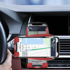 Wireless car charger with automatic phone holder