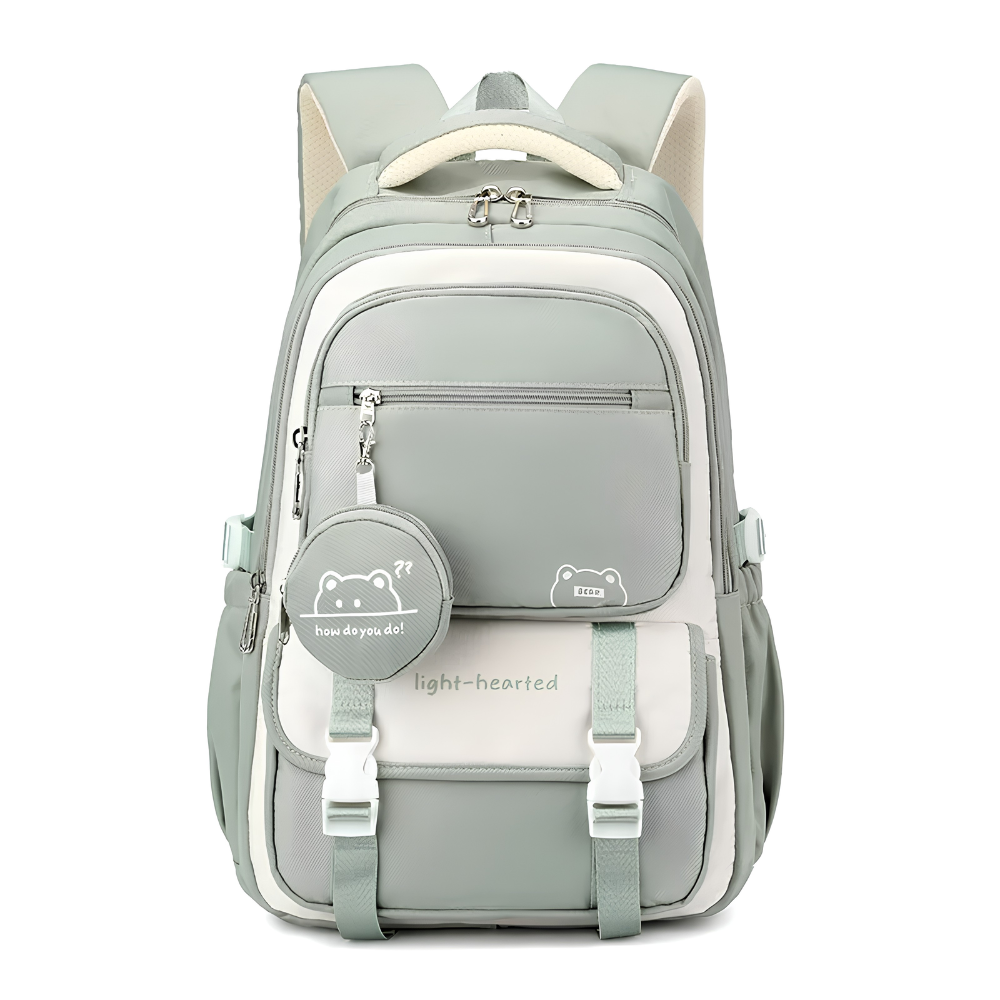 Kawaii Schulrucksack mit mehreren Fächern und Mini-Tasche