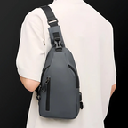 Anti-theft crossbody bag with waterproof protection