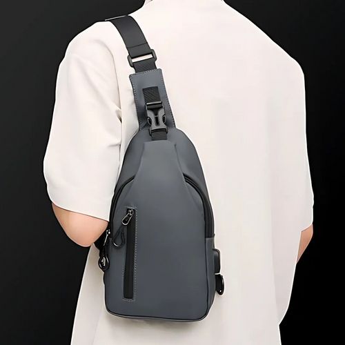 Anti-theft crossbody bag with waterproof protection