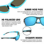 Polarized Sports Sunglasses with UV400 Protection