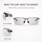 Photochromatische Sonnenbrille mit UV400-Schutz
