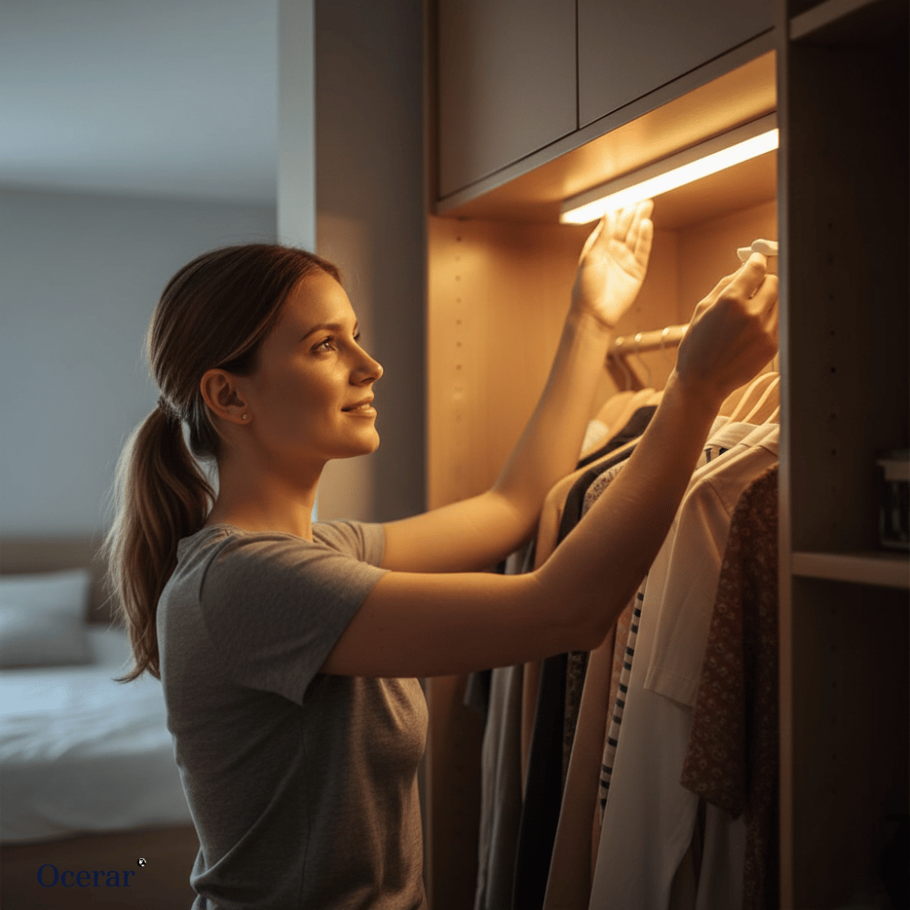 LED sensor light with motion detector – magnetic mount