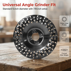 Wood grinding disc 125 mm for angle grinder