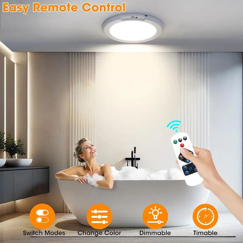 LED-Deckenleuchte mit Bewegungsmelder – Magnetische Montage
